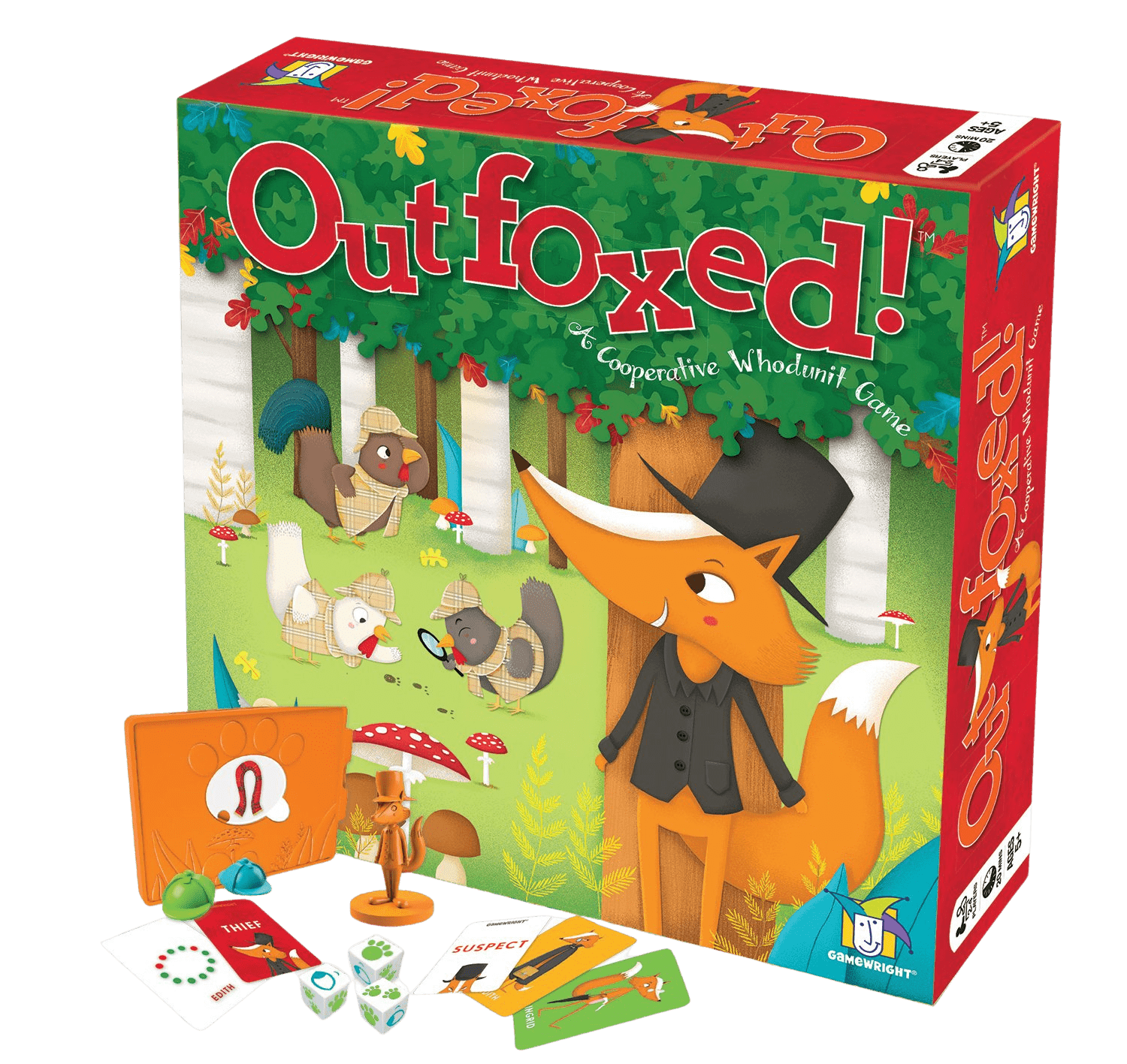 Outfoxed! Board Game - Cooperative Mystery Game for Kids