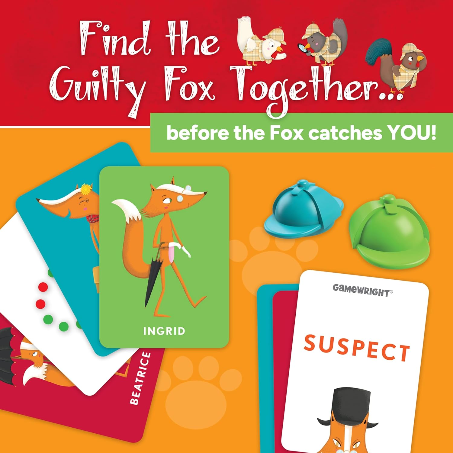 Outfoxed Suspect Cards